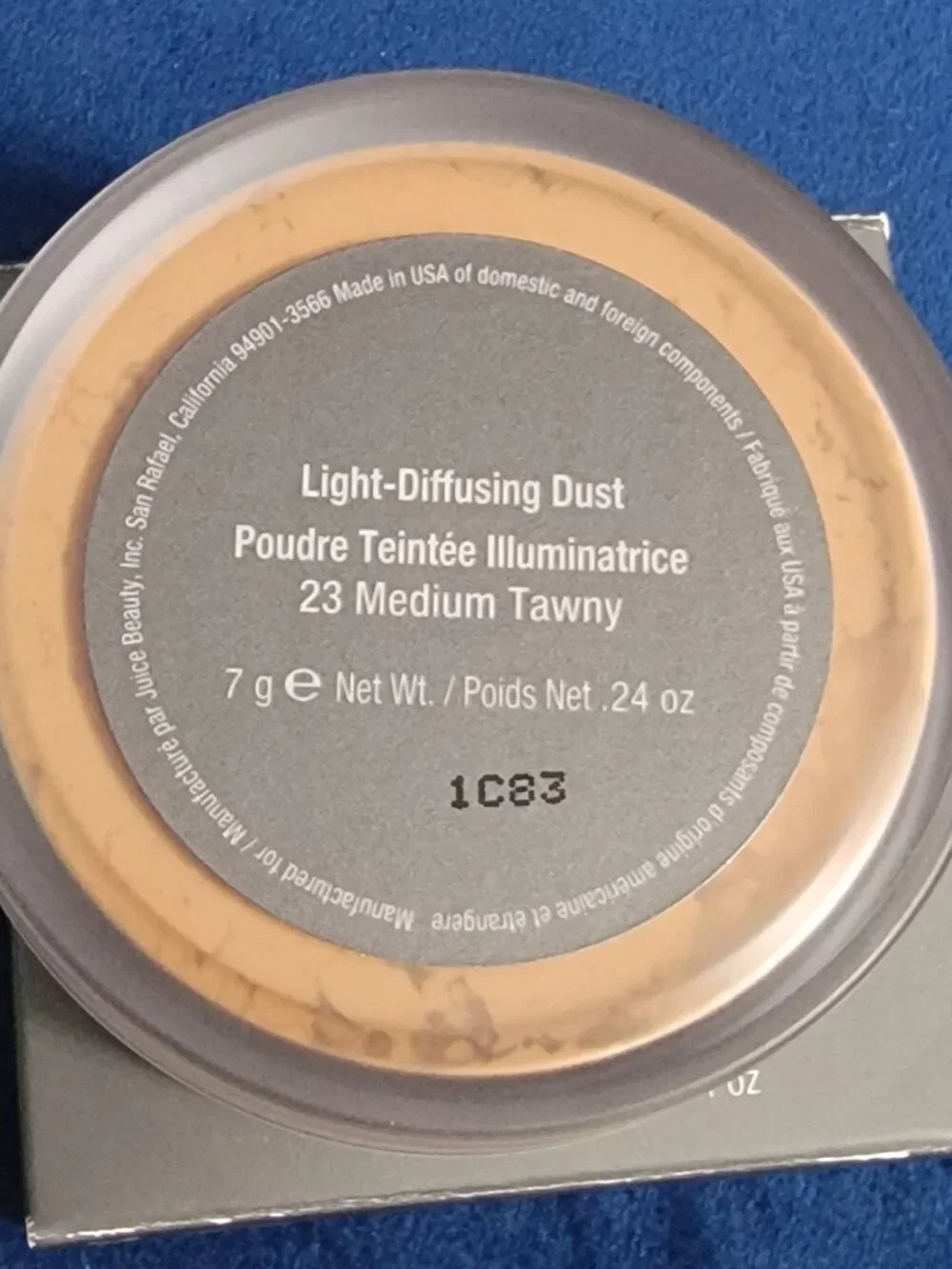 Juice Beauty Light Diffusing Dust Setting Powder Shade 23 Medium Tawny